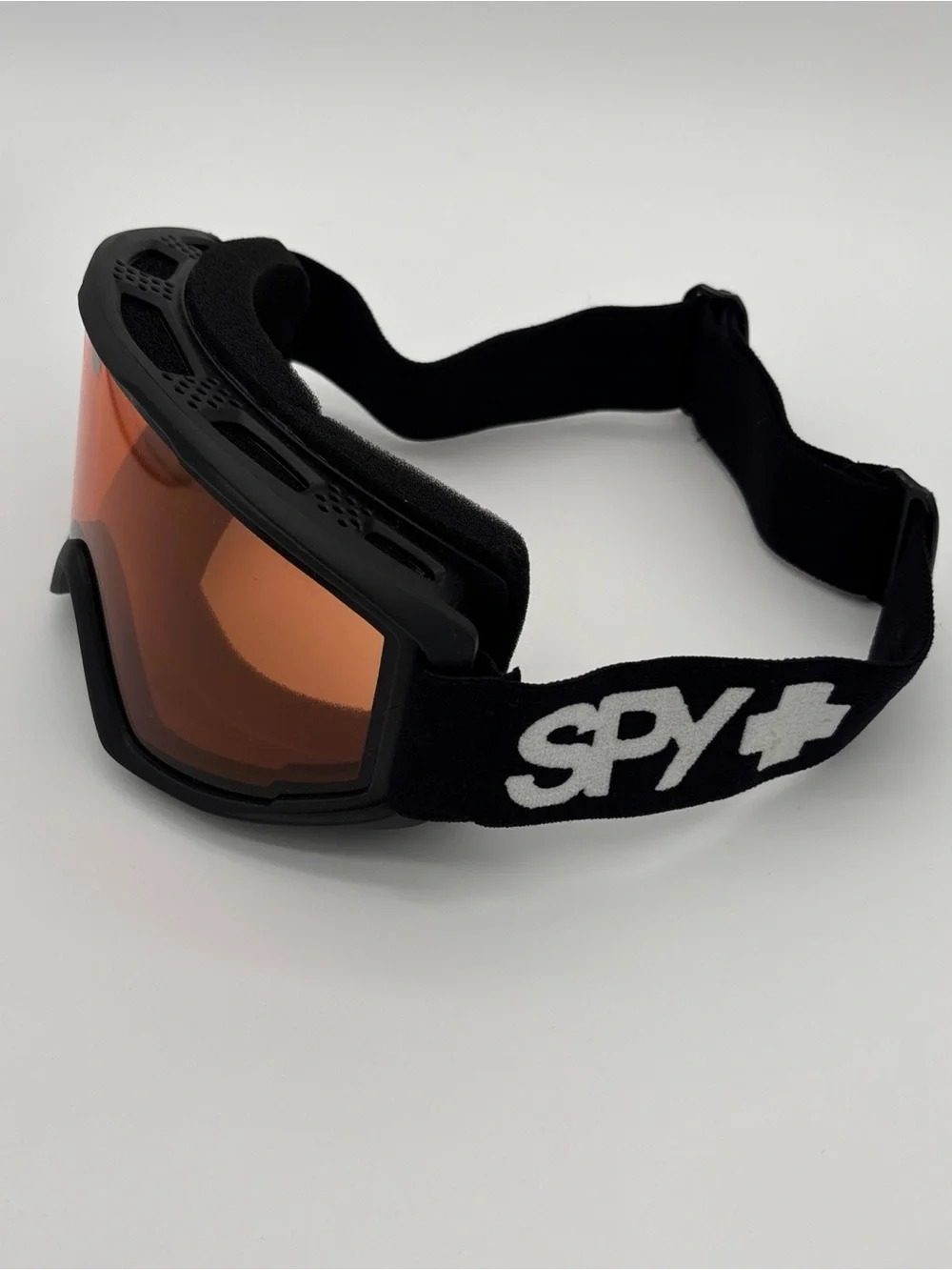 SPY+ Black Frame Snow Goggles with Orange Lens